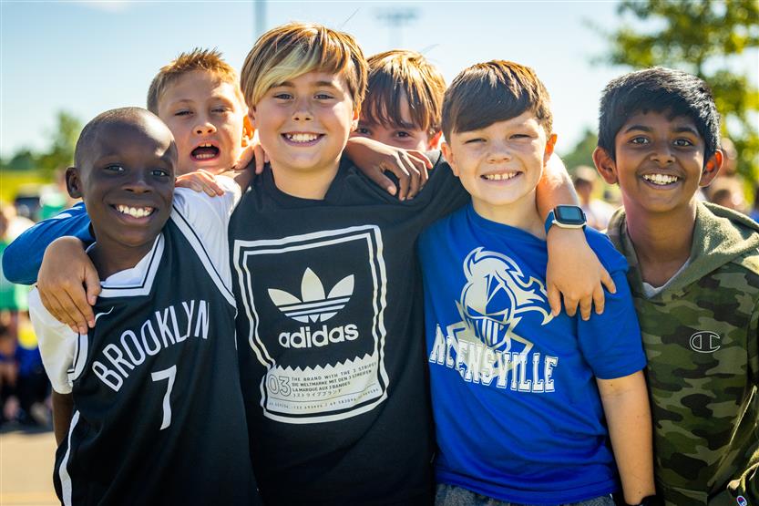 Students smile